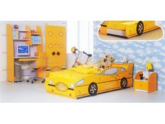 卡通系列彩色双层汽车床儿童家具