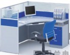蓝色屏风隔断组合办公桌 (4)