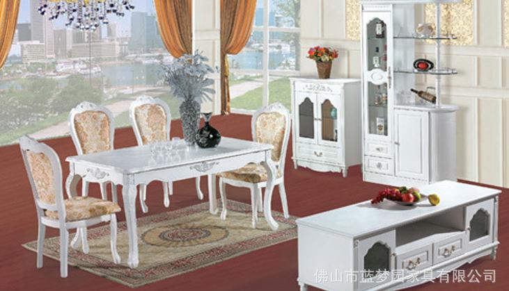 欧式风格客厅成套家具 白色客厅成套家具MS607