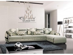 现代简约时尚 小款皮配布沙发 最畅销热买款