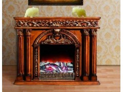 欧式实木雕花壁炉装饰柜  仿真火焰欧式壁炉224