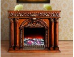 欧式实木雕花壁炉装饰柜  仿真火焰欧式壁炉224