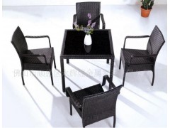 优雅大方B14-4椅+台  藤餐台椅 户外家具