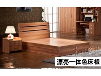 木月1.5 米双人床1.8储物床 高箱床气压 收纳床板式床气动床家具