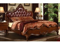 广兰美式家具 实木床 双人床 1.8米公主床 欧式床 宜家特价WM0936