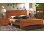 天利圆618橡木床，厂家批发实木床|双人床|白坯床|餐椅