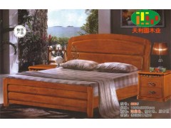 天利圆620橡木床，厂家批发实木床|双人床|白坯床|餐椅