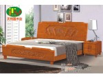 天利圆624橡木床，厂家批发实木床|双人床|白坯床|餐椅