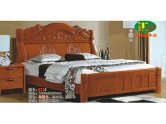 天利圆631橡木床，厂家批发实木床|双人床|白坯床|餐椅