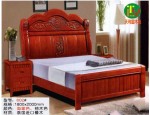 天利圆602橡木床，厂家批发实木床|双人床|白坯床|餐椅