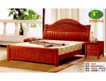 天利圆603橡木床，厂家批发实木床|双人床|白坯床|餐椅