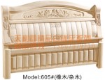 天利圆605白坯床，家具厂批发实木床|双人床|橡木床|餐椅