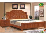 天利圆632橡木床，厂家批发实木床|双人床|白坯床|餐椅