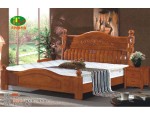 天利圆634橡木床，厂家批发实木床|双人床|白坯床|餐椅