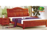 天利圆635橡木床，厂家批发实木床|双人床|白坯床|餐椅