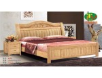 天利圆636橡木床，厂家批发实木床|双人床|白坯床|餐椅