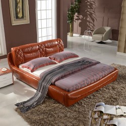 【欧诺恒家具】 厂家专业生产皮床  新品上市  厂家直销 精品推荐