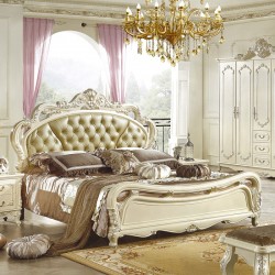 欧式家具 双人床1.8米实木床欧式床 公主床 真皮床 法式床特价床
