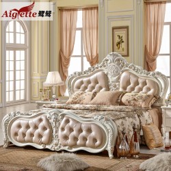 欧式家具 公主床 欧式床 法式床 实木床 1.5米双人床 田园床 婚床