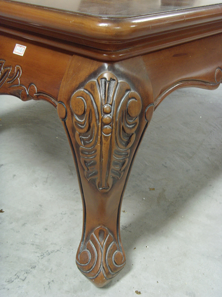 明清仿古家具实木简易茶台实木鸳鸯茶几中式雕花茶几佛山家具