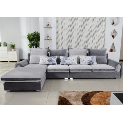 高档组合布艺沙发 贵妃不分左右 时尚雪花绒款918现代沙发#