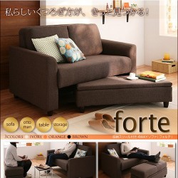 【梦梵】厂家直销 日式客厅布艺沙发 双人位小户型沙发 带储物