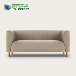 【梦梵】厂家直销 日式小户型沙发 客厅双人位布艺沙发 一件代发