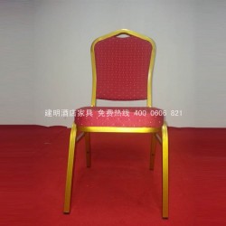 供应宴会椅 婚庆椅 酒店餐椅 饭店椅子 红色点布餐椅