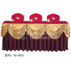 供应台裙 定制台裙 各式定制台裙 佛山顺德可选颜色各式定制台裙