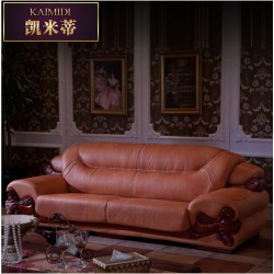 欧式真皮沙发组合 头层厚皮家具 123客厅 实木 厂家直销