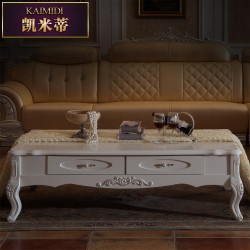 客厅高档欧式茶几 法式实木雕花方桌储物 717  厂家直销