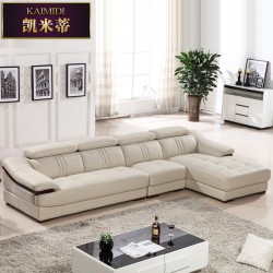 真皮沙发组合现代简约大小户型客厅转角头层牛皮真皮沙发厂家直销