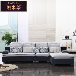 简约布艺沙发组合 客厅转角现代 新款L型沙发 大小户型 厂家直销
