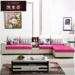 简约现代沙发客厅小户型转角贵妃三人组合双人布艺沙发定制可拆洗