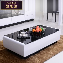 钢化玻璃茶几 时尚简约客厅小茶桌 烤漆储物现代茶几 直销