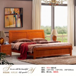 批发橡木家具实木床1.5米单双人床酒店旅馆员工宿舍床301#特价