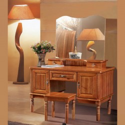 批发海棠木家具实木梳妆台妆凳化妆台化妆镜1.13米555#