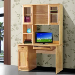 工厂直销品质保证橡木实木家具直角书台书架儿童书台写字台