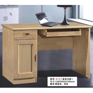 工厂直销品质保证橡木实木书台办公台电脑桌1.2米顺德家具