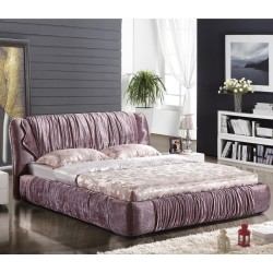 简约布床 时尚韩式双人布艺床