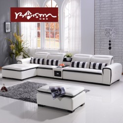 柏斯町沙发 进口头层真皮沙发客厅中厚简约皮艺沙发组合家具A56