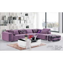 厂家直销家具批发现代休闲转角布艺沙发时尚布沙发组合