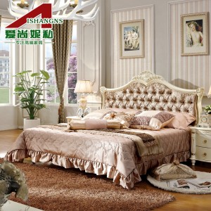 家具 欧式实木单双人床 1.5~1.8m床 公主床法式床特价003