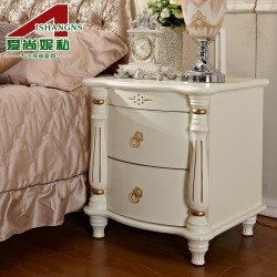 欧式床头柜 实木烤漆储物柜 法式床头柜 田园公主特价A1