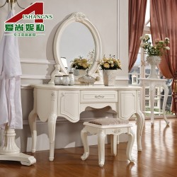 法式家具 1.2m化妆台桌 妆台 梳妆台 简约现代田园妆台C