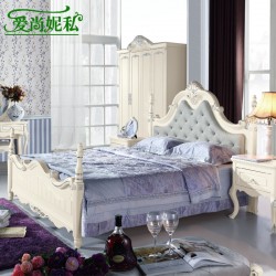 欧式床 实木床 法式田园床 双人床1.8床 婚床8118