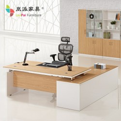 岚派-老板办公桌-大班台时尚办公家具老板桌-现代简约经理主管桌