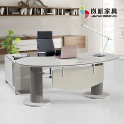 岚派厂家直销大班桌现代简约老板经理主管板式电脑办公桌1.8/2米