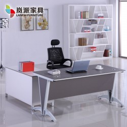 岚派-厂家直销办公家具时尚现代简约老板桌大班台主管桌经理桌