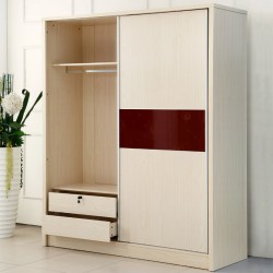 木衣柜衣橱 B01推拉门趟门移门滑门整体衣柜衣橱被橱简约家具包邮